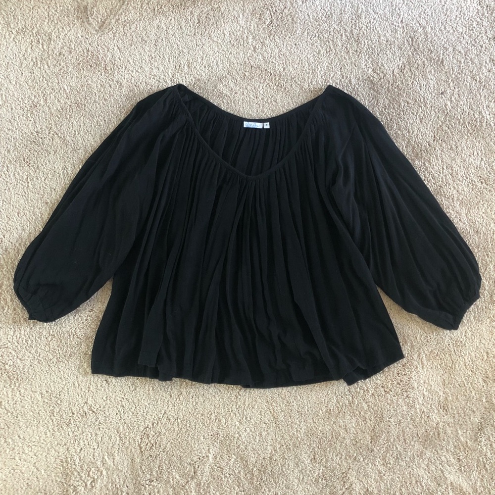 Ava Sky swing top, black, S